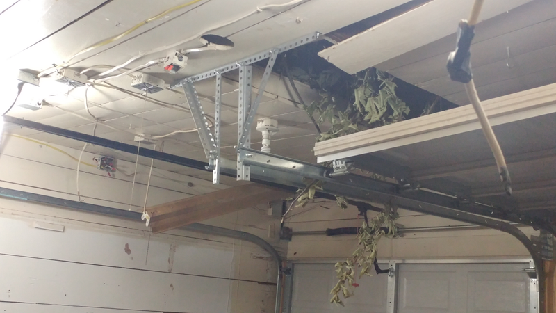 Bonus shot of ruined garage ceiling.